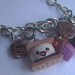 polymer clay charm bracelet with 11 charms lobster claw clasp fits up to 8" wrist smores donuts cookies chocolate cupcakes