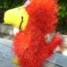 Crochet Stuffed Animal - Stuffed Bright Red Bird